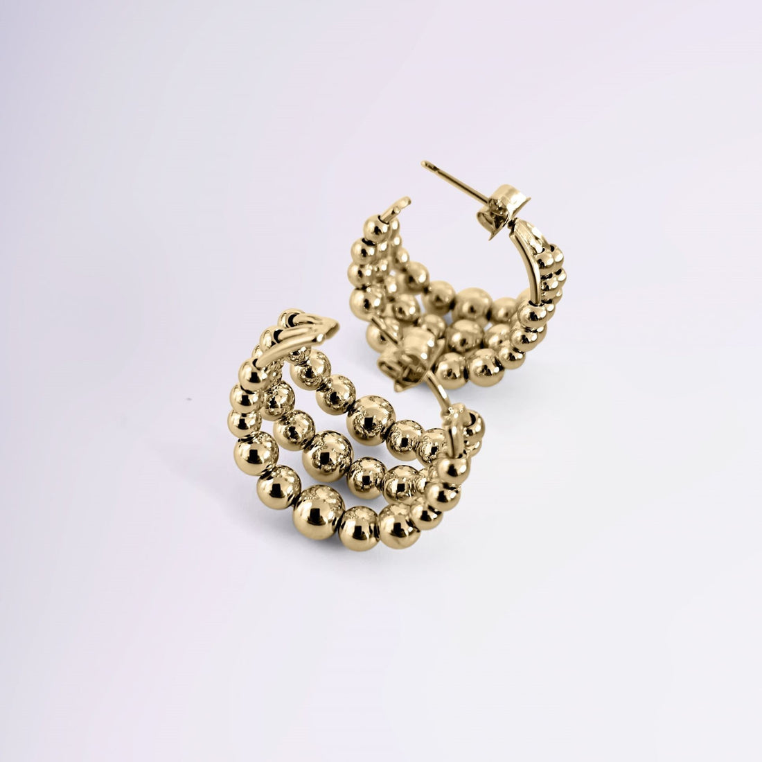 Boucles d’oreilles créoles dorées