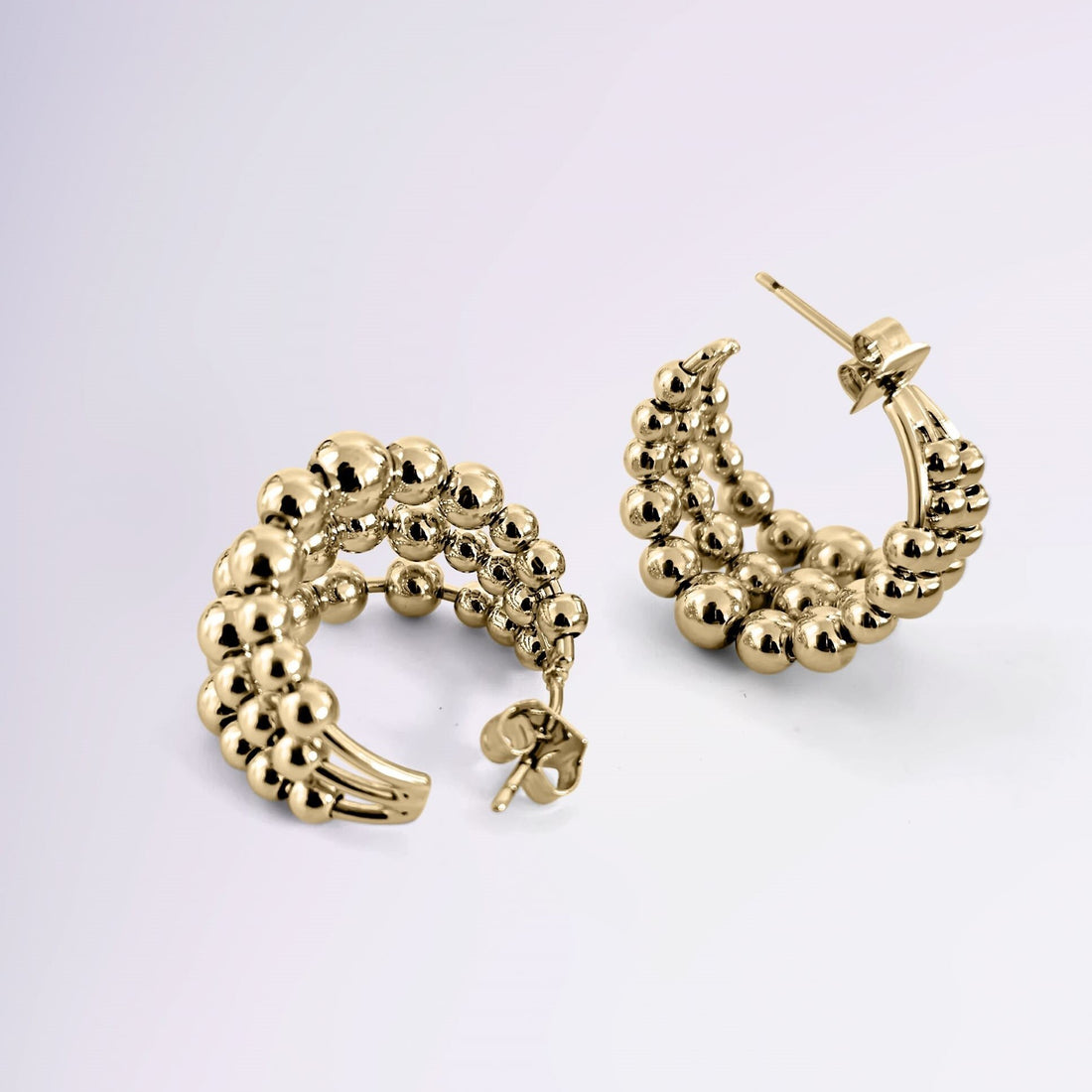 Boucles d’oreilles créoles dorées